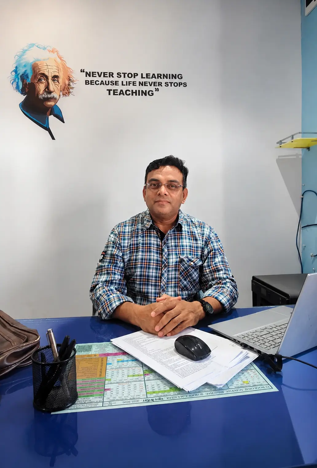 Manish Parmar, lead educator at Ronak Coaching Center